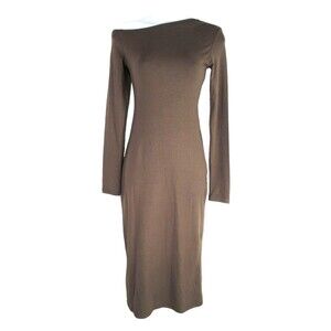 Commense Dress Women S Brown Single Knit One Shoulder R14